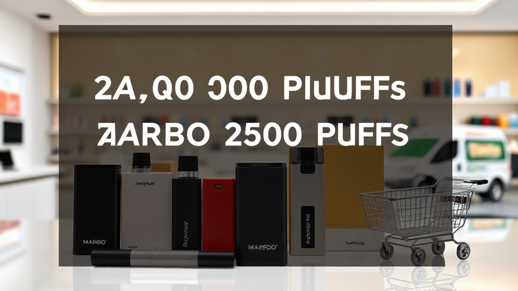 MARBO 25000 Puffs as a Monthly Budget Line: Cost Breakdown for Singapore Buyers